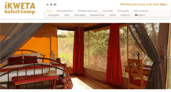 Desktop Screenshot of ikwetasafaricamp.com